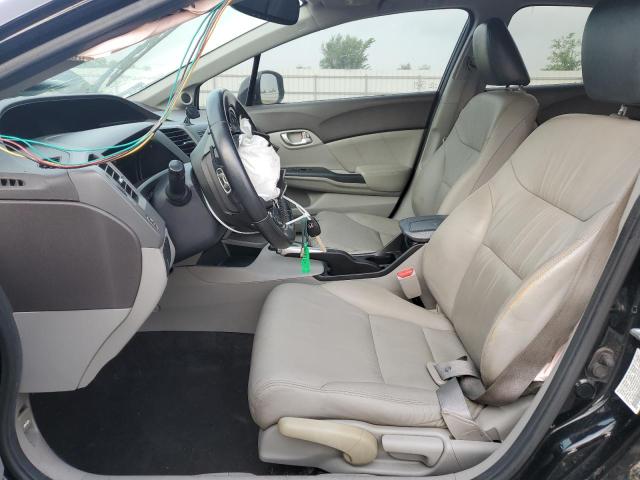 19XFB2F91CE028925 - 2012 HONDA CIVIC EXL შავი ფოტო 7