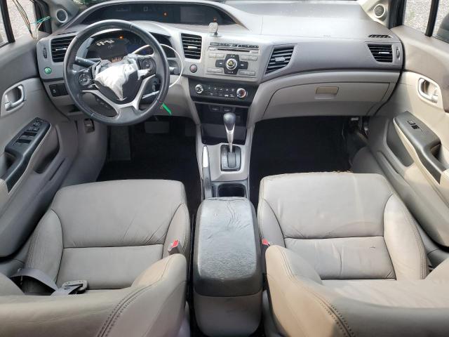 19XFB2F91CE028925 - 2012 HONDA CIVIC EXL შავი ფოტო 8