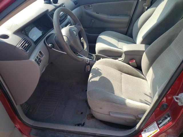 2T1BR32E35C918623 - 2005 TOYOTA COROLLA CE RED photo 7