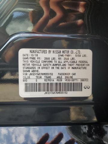 JN1EV7AR7KM555152 - 2019 INFINITI Q50 LUXE შავი ფოტო 12