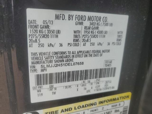 5LMJJ2H51DEL07658 - 2013 LINCOLN NAVIGATOR BLACK photo 14