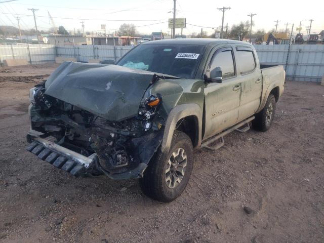 3TMCZ5AN9NM504061 - 2022 TOYOTA TACOMA DOUBLE CAB 绿色 照片 2