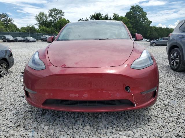 7SAYGDEFXSA344359 - 2025 TESLA MODEL Y RED photo 5
