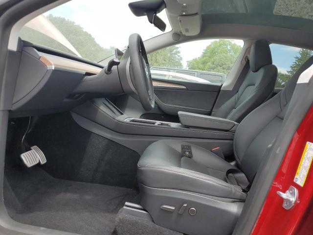 7SAYGDEFXSA344359 - 2025 TESLA MODEL Y RED photo 7