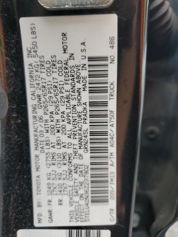 5TELU42N36Z237902 - 2006 TOYOTA TACOMA DOUBLE CAB შავი ფოტო 12