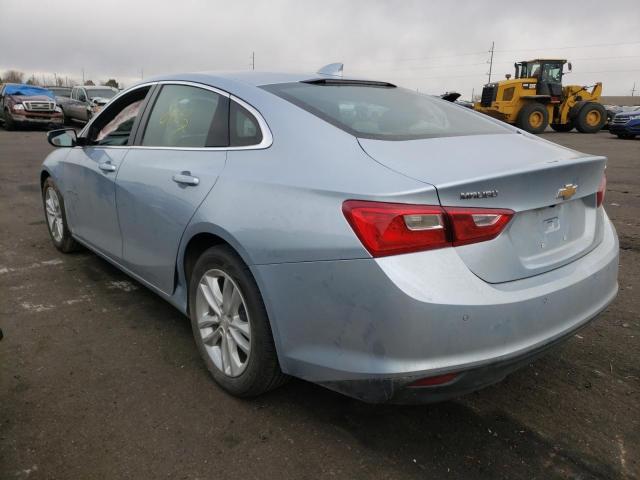 1G1ZF5SU8JF184050 - 2018 CHEVROLET MALIBU HYBRID BLUE photo 3