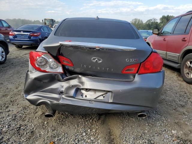 JN1CV6AP9DM716474 - 2013 INFINITI G37 BASE GRAY photo 6