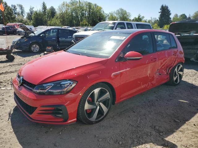 3VW447AU1JM275940 - 2018 VOLKSWAGEN GTI S/SE RED photo 1