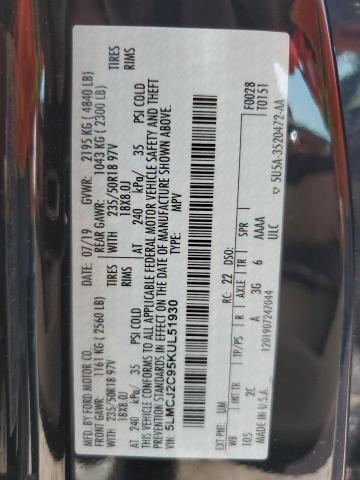 5LMCJ2C95KUL51930 - 2019 LINCOLN MKC SELECT CHARCOAL photo 13