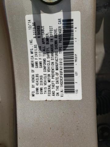 1HGCR3F89FA015912 - 2015 HONDA ACCORD EXL BEIGE photo 13