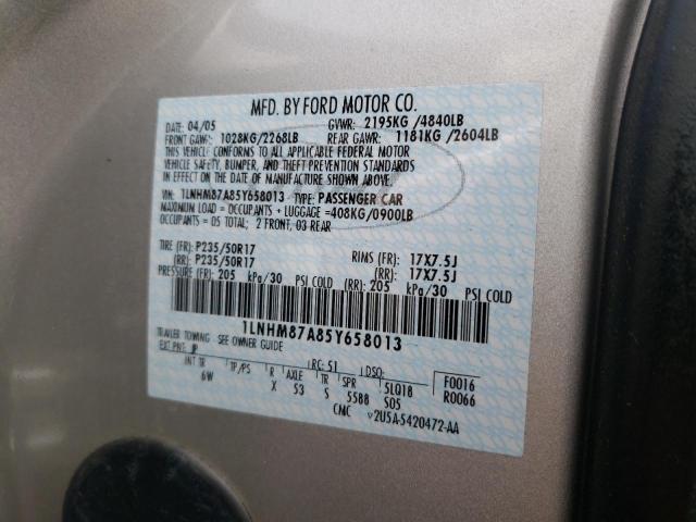 1LNHM87A85Y658013 - 2005 LINCOLN LS 银色 照片 10