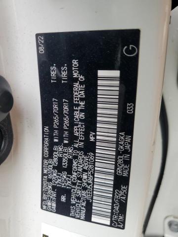 JTEEU5JR6P5281069 - 2023 TOYOTA 4RUNNER SR5 白色 照片 13