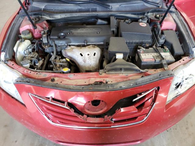 4T4BE46K69R107135 - 2009 TOYOTA CAMRY BASE RED photo 11