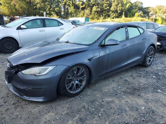 5YJSA1E51PF505704 - 2023 TESLA MODEL S رمادي صورة 1