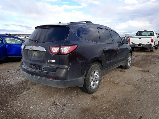 1GNKVFED8EJ292742 - 2014 CHEVROLET TRAVERSE LS BLACK photo 4