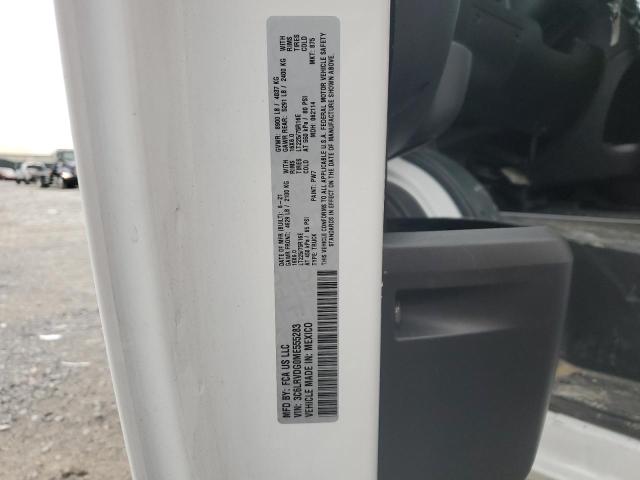 3C6LRVDG0ME555283 - 2021 RAM PROMASTER 2500 HIGH 白色 照片 10