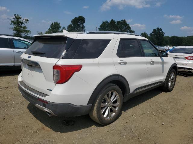 1FMSK8FH3LGC04605 - 2020 FORD EXPLORER LIMITED WHITE photo 3