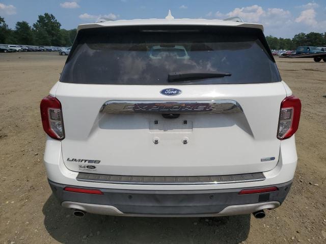 1FMSK8FH3LGC04605 - 2020 FORD EXPLORER LIMITED WHITE photo 6