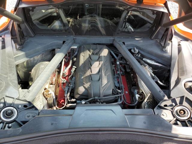 1G1YA2D43N5121701 - 2022 CHEVROLET CORVETTE STINGRAY 1LT ORANGE photo 11