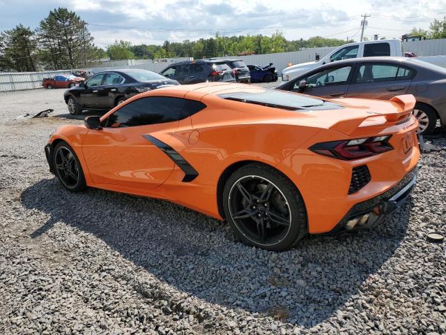 1G1YA2D43N5121701 - 2022 CHEVROLET CORVETTE STINGRAY 1LT ORANGE photo 2
