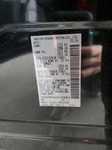 5N1AR2MN5GC626062 - 2016 NISSAN PATHFINDER S 黑色 照片 13