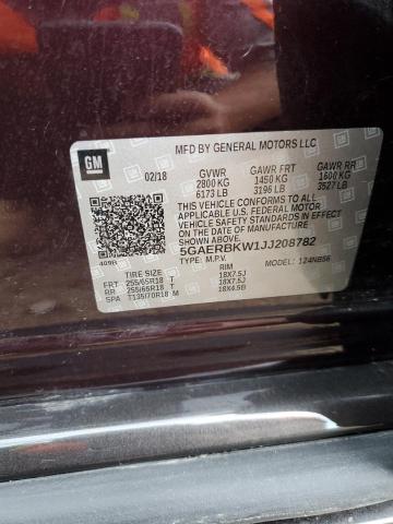 5GAERBKW1JJ208782 - 2018 BUICK ENCLAVE ESSENCE 勃艮第红 照片 13