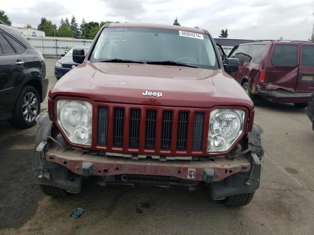 1J8GN28K78W105525 - 2008 JEEP LIBERTY SPORT BURGUNDY photo 5