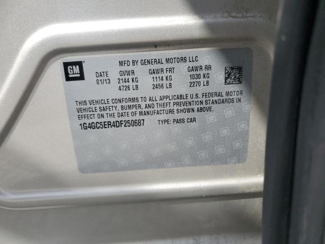 1G4GC5ER4DF250687 - 2013 BUICK LACROSSE Qəhvəyi foto 12