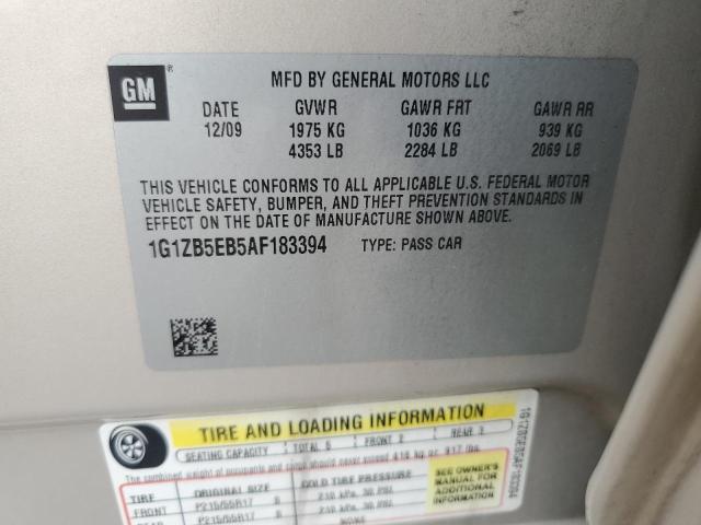 1G1ZB5EB5AF183394 - 2010 CHEVROLET MALIBU LS Altın fotoğraf 12