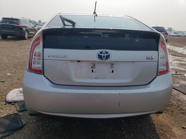 JTDKN3DU8F1897712 - 2015 TOYOTA PRIUS SILVER photo 6