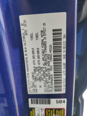 3TMLB5JN2RM068230 - 2024 TOYOTA TACOMA DOUBLE CAB BLUE photo 12