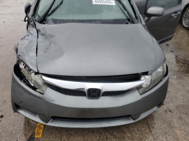2HGFA16839H346175 - 2009 HONDA CIVIC EX GRAY photo 11