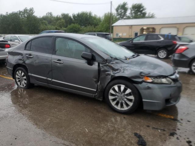 2HGFA16839H346175 - 2009 HONDA CIVIC EX GRAY photo 4
