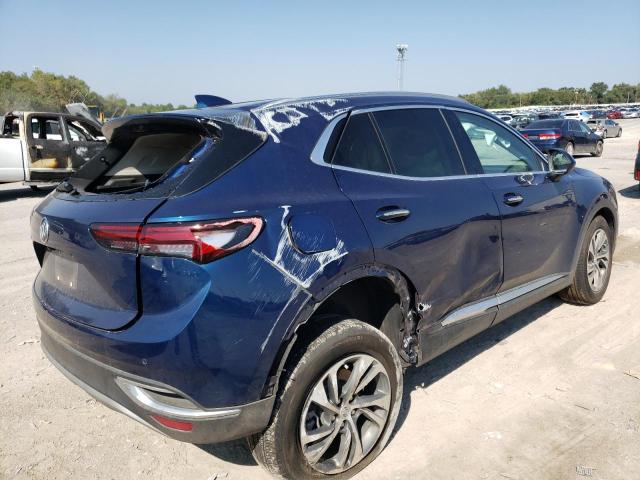 LRBFZNR41ND069507 - 2022 BUICK ENVISION ESSENCE BLUE photo 3