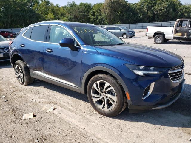 LRBFZNR41ND069507 - 2022 BUICK ENVISION ESSENCE BLUE photo 4