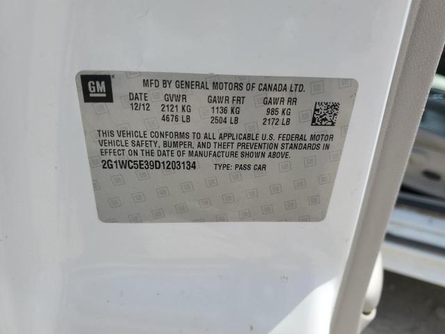 2G1WC5E39D1203134 - 2013 CHEVROLET IMPALA LTZ WHITE photo 12