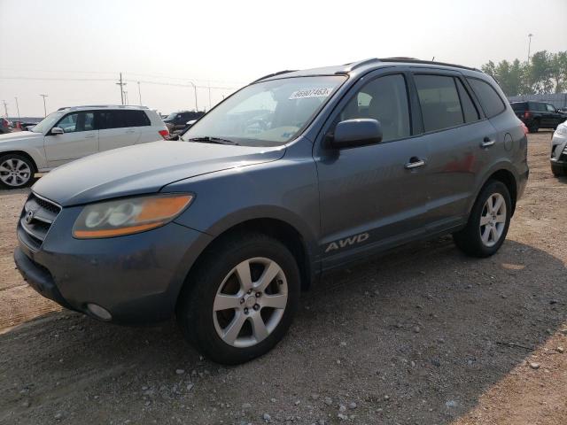 5NMSH73E19H263600 - 2009 HYUNDAI SANTA FE SE BLUE photo 1