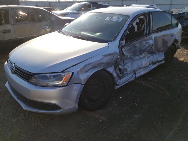 3VW2K7AJ0DM253564 - 2013 VOLKSWAGEN JETTA BASE Արծաթագույն լուսանկար 2