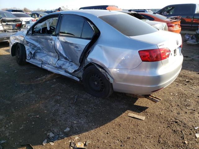 3VW2K7AJ0DM253564 - 2013 VOLKSWAGEN JETTA BASE Արծաթագույն լուսանկար 3