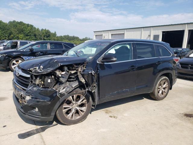 5TDJKRFH8FS098720 - 2015 TOYOTA HIGHLANDER XLE BLACK photo 1