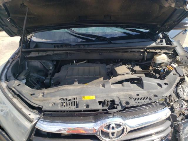 5TDJKRFH8FS098720 - 2015 TOYOTA HIGHLANDER XLE BLACK photo 12