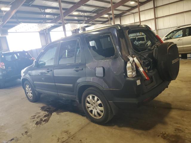 SHSRD78816U439435 - 2006 HONDA CR-V EX BLUE photo 2