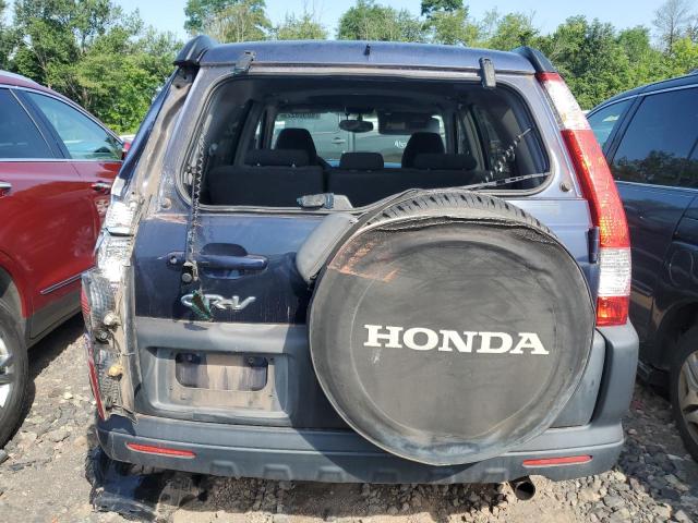 SHSRD78816U439435 - 2006 HONDA CR-V EX BLUE photo 6