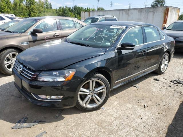 1VWBN7A31EC087373 - 2014 VOLKSWAGEN PASSAT SE BLACK photo 1