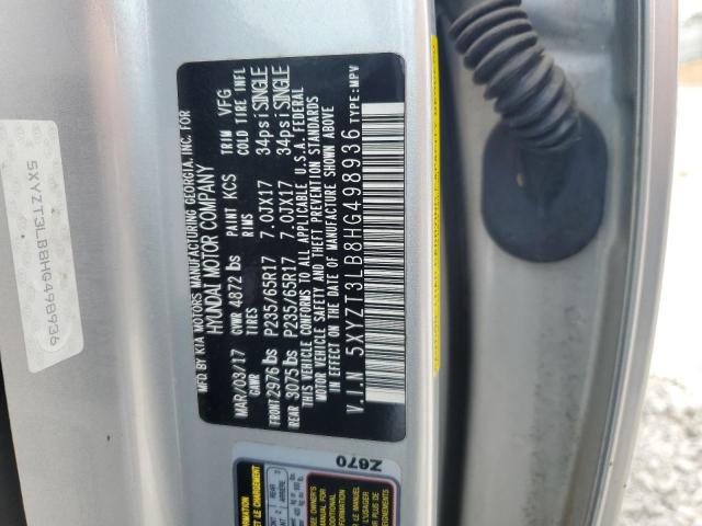 5XYZT3LB8HG498936 - 2017 HYUNDAI SANTA FE S Արծաթագույն լուսանկար 13