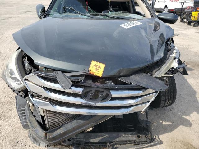 5XYZT3LB4DG089343 - 2013 HYUNDAI SANTA FE S TEAL photo 12