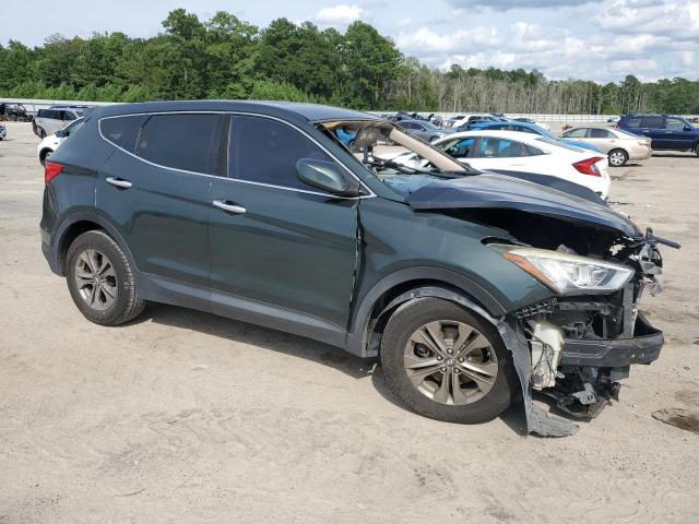 5XYZT3LB4DG089343 - 2013 HYUNDAI SANTA FE S TEAL photo 4