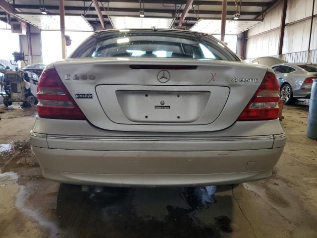 WDBRF92H97F848784 - 2007 MERCEDES-BENZ C 280 4MATIC SILVER photo 6