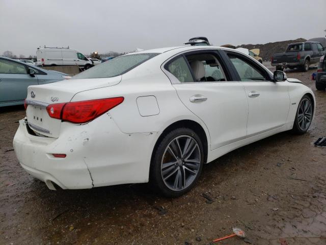 JN1AV7AR3HM900071 - 2017 INFINITI Q50 HYBRID WHITE photo 3