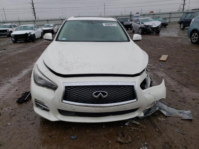 JN1AV7AR3HM900071 - 2017 INFINITI Q50 HYBRID WHITE photo 5